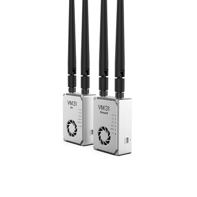 वीएम31 वीडियो&amp;डाटा&amp;आरसी लिंक में दो आवृत्तियाँ वैकल्पिक हैं ((800MHz、1.4GHz) के साथ 15 किमी ग्रेड (हवा से जमीन तक) ट्रांसमिशन रेंज।