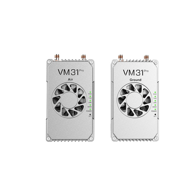वीएम31 वीडियो&amp;डाटा&amp;आरसी लिंक में दो आवृत्तियाँ वैकल्पिक हैं ((800MHz、1.4GHz) के साथ 15 किमी ग्रेड (हवा से जमीन तक) ट्रांसमिशन रेंज।